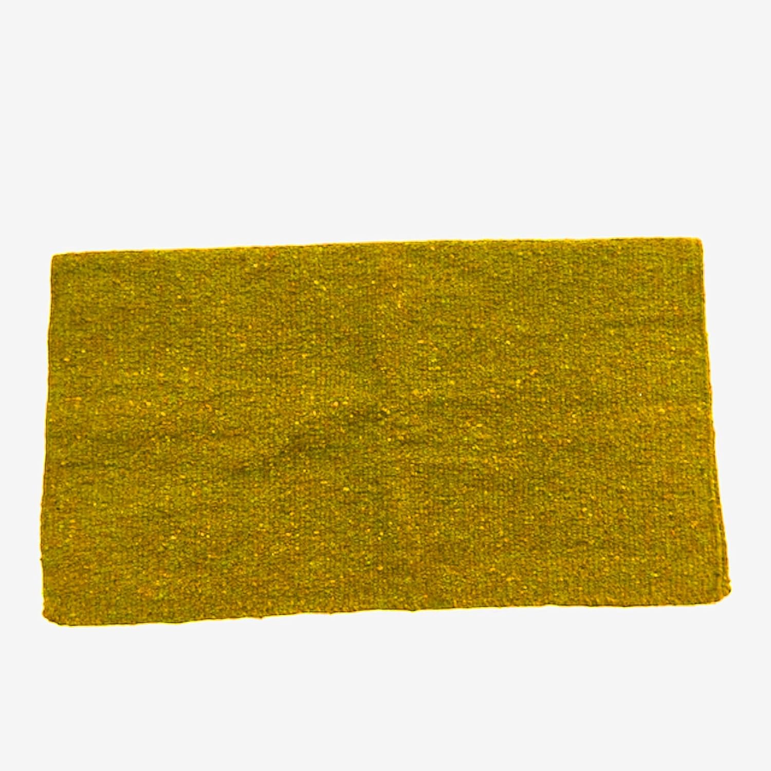 Majestic Ally Solid Color 34"x 36" Traditional Acrylic Saddle Blanket with Hemline Edges-3.7 lbs (Yellow)