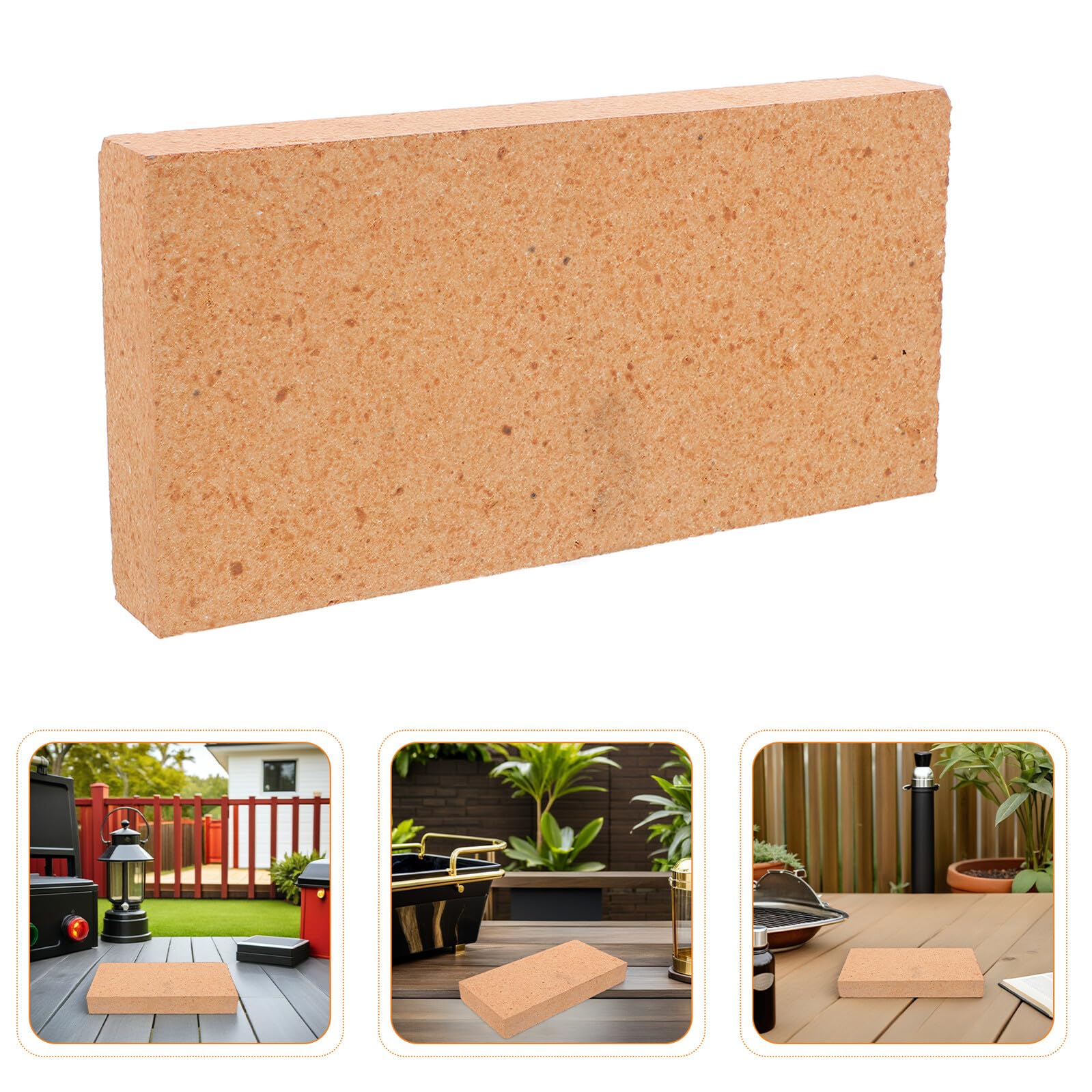 GALPADA Mattoni Refrattari Isolanti in Argilla per Forno a Legna Braciere e Stufa Resistenti alle Alte Temperature Dimensioni 230X114X40 MM Blocchi Ignifughi per Cottura e Saldatura