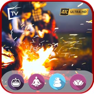 Campfire And Night Ambience: Nature White Noise for Sleep, Studying or Relaxation For Fire TV - NO ADS