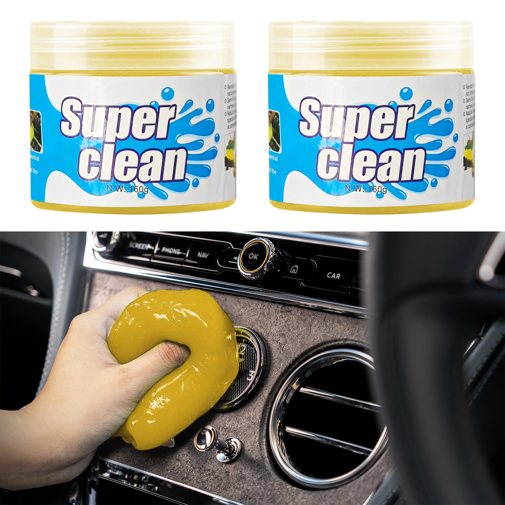 QZTYTY Car Cleaning Gel, Car Cleaning Supplies, Car Cleaning Putty, Universal Car Cleaning Kit Auto Detailing Tools Car Accessories Fit for Automotive