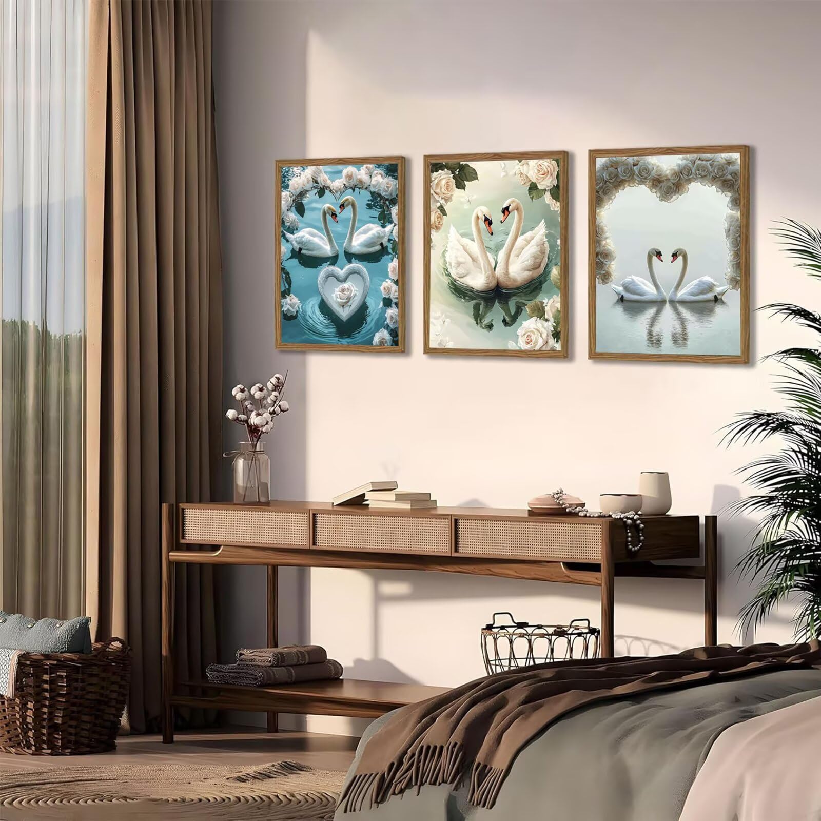 Cnyaunfi 3 Pezzi Animali Pittura Diamante Fai-Da-Te 5D Blu Diamond Painting Kit Completo per Hobby Creativi Adulti, Pittura Diamante Artigianale Per La Decorazione Della Parete Di Casa 60x80cm YF-3579