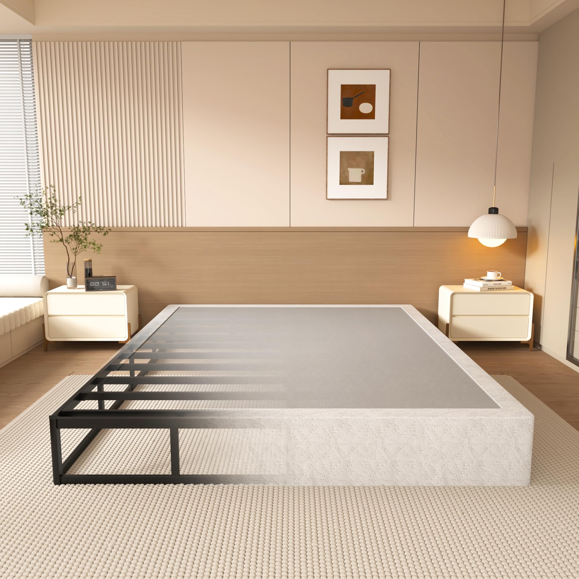 NHODIR 8 Inch Box Spring Queen Size