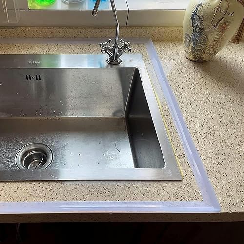 Miniatura 4 de Protector de agua de silicona de 78 pulgadas para fregadero de cocina, cubierta de bañera, protector contra salpicaduras, umbral de ducha, represa