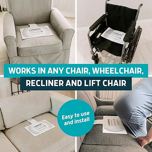 Miniatura 4 de Lunderg Sistema de alarma para sillas – Alarmas inalámbricas para sillas y prevención de caídas para pacientes ancianos y con demencia – Kit de
