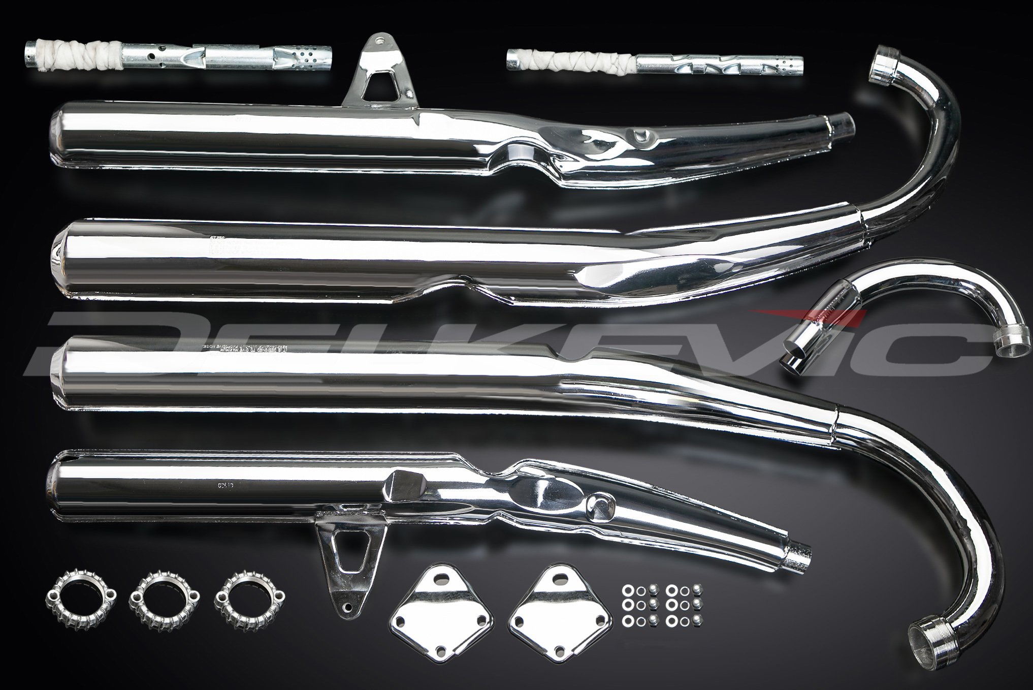 Amazon | Delkevic 3-3エキゾーストOEMレプリカ Suzuki GT750