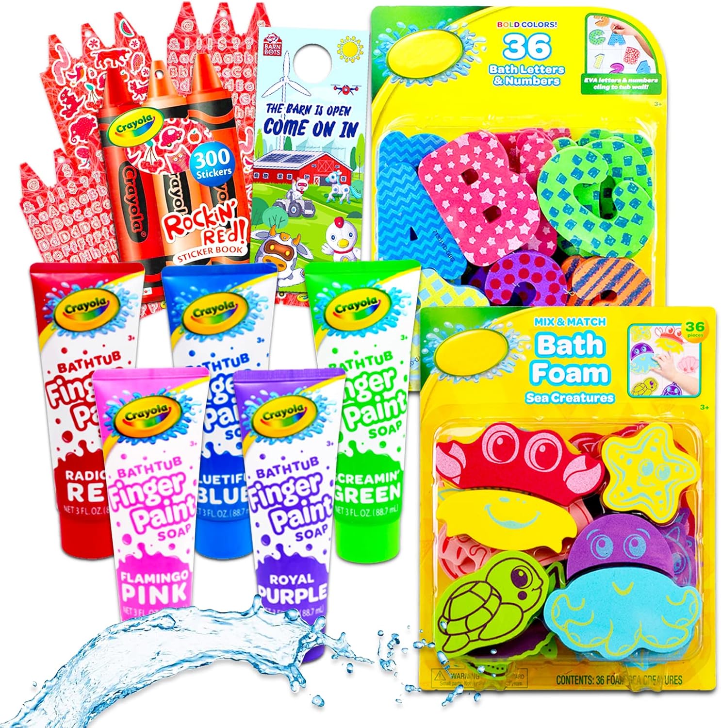 Crayola Bath Set Shower Toys Bundle 9 Pc Crayola Kids Bathroom Set with Crayola