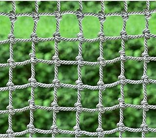 Outdoor Safety Net, Military Climbing Cargo Net, Kids Safety Net, Rope Ladder, Swing, Suitable for Kids and Adults, Backyard Playground, Tree House, Ninja Warrior Obstacle Race Course.(Size:1.5m*4m)