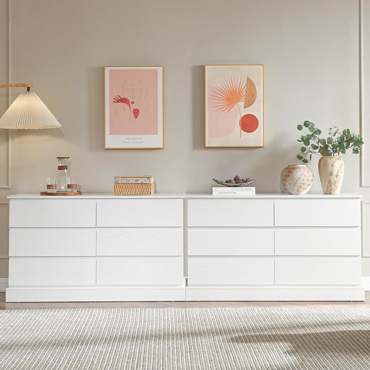 White Nursery Dresser with Soft Close Drawers