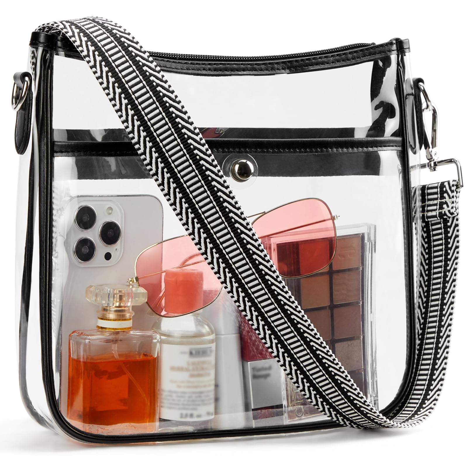 KAKULO Borsa Trasparente A Tracolla - Approvata Per Stadi E K 676413