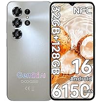DOOGEE NOTE 56 X PRO Smartphone Android 16, 32GB RAM+128GB ROM Telefono Cellulare 6150mAh, 6,56″ HD+ Cellulari e Smartphone Ultrasottile 8,45mm, 13MP+8MP Fotocamera, NFC, Gemini Al, Impronta Digitale