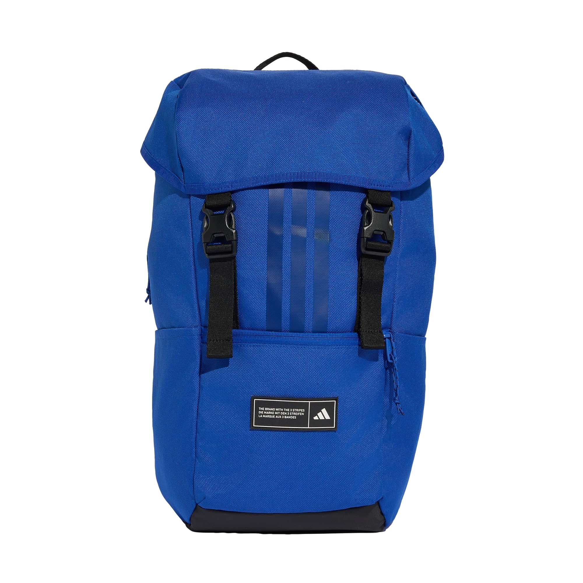 adidas Unisex 3 Stripes Flap Backpack, team royal blue/black, One Size
