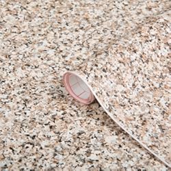 Laminas Imitacion Teja d-c-fix vinilo adhesivo muebles Beige porrinho aspecto piedra autoadhesivo impermeable decorativo para cocina, armario, puerta, mesa papel pintado forrar rollo láminas 45 cm x 2 m