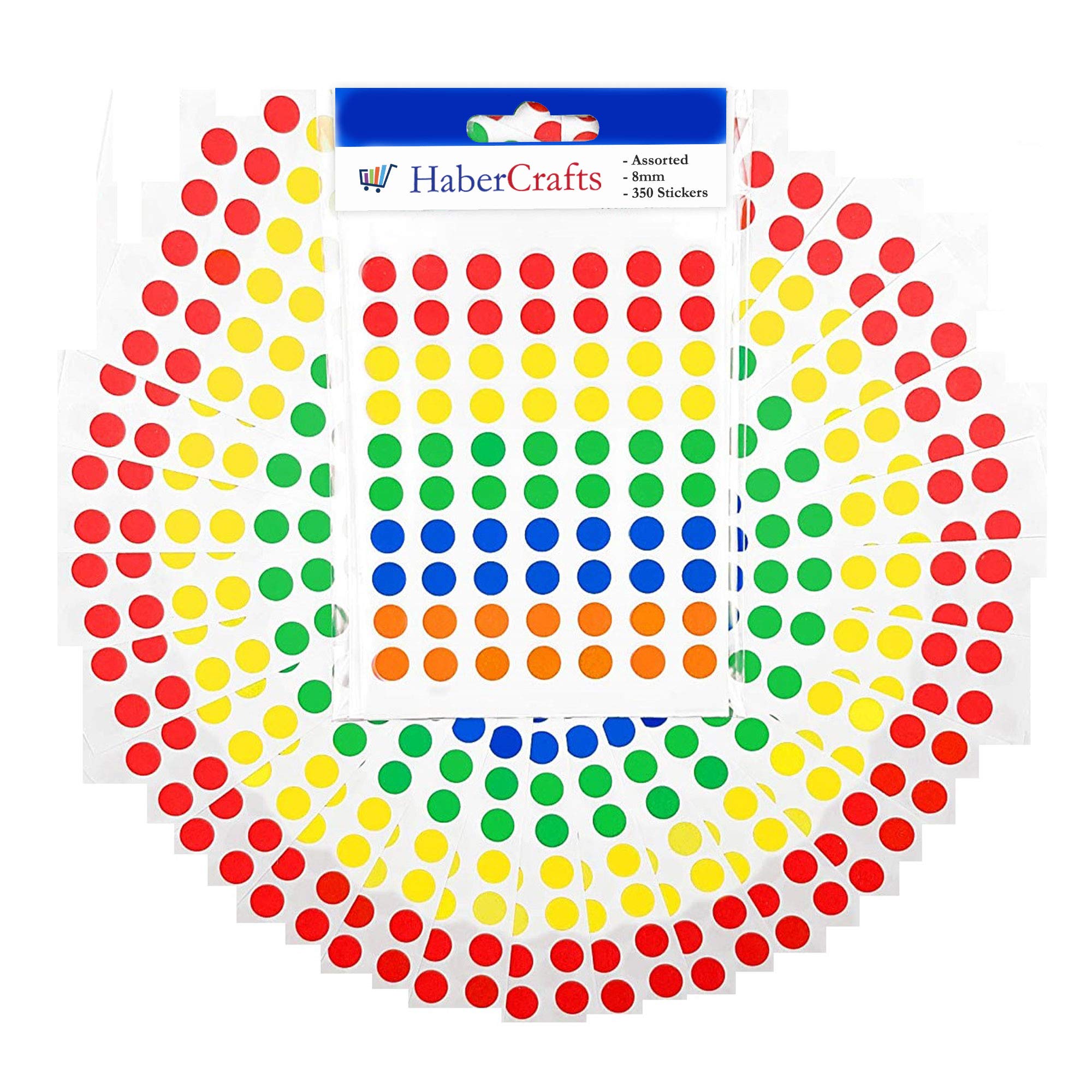 Buy 8mm Assorted Dot Stickers Colour Sticker Dots Coloured Sticky Dots Easy Peel Self Adhesive