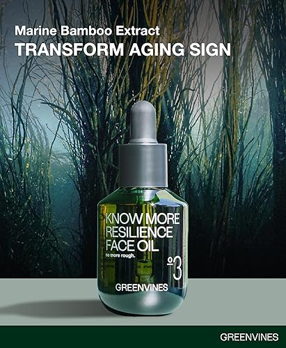 Miniatura 2 de Greenvines Saber más Aceite facial de resistencia, antienvejecimiento, reduce las líneas finas, mejora la firmeza, radiante, ligero, 1.0 fl oz