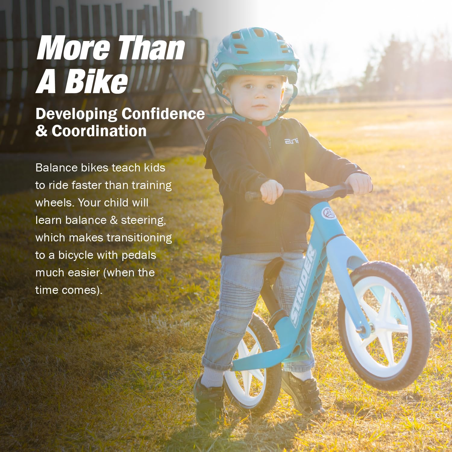 Amazon.com: Strider 12 Comp Bike, Blue - No Pedal Balance Bicycle