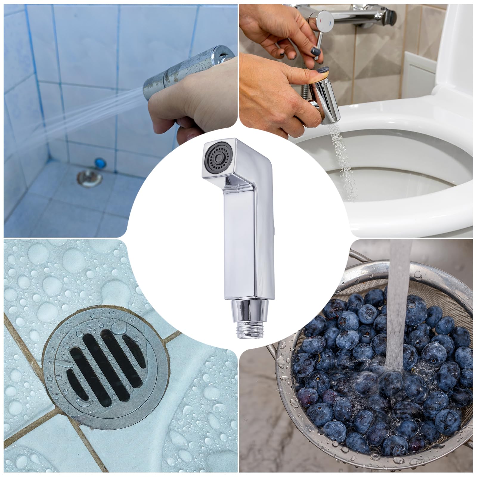 uxcell Bidet Sprayer Pressurized Handheld Bidet Sprayer for Toilet Jet Spray Bidet Attachment Bidet Toilet Sprayer Head for — view 6