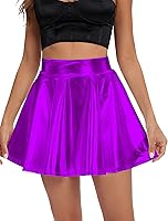 Vista 5 de Urban CoCo - minifalda skater, brillante y plisada para mujer