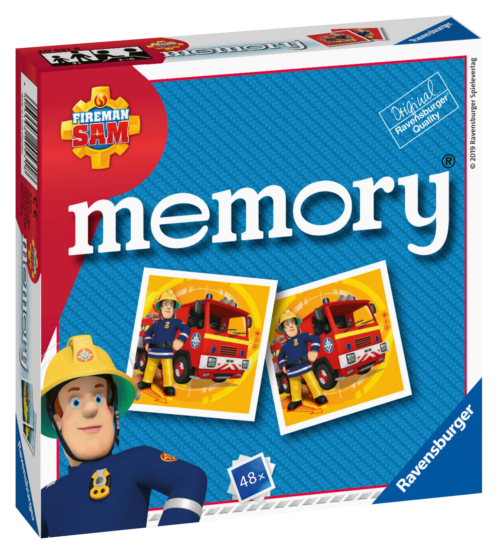 Sam de Brandweerman : Puzzels en Memory. 25, 36 en 49 stukjes
