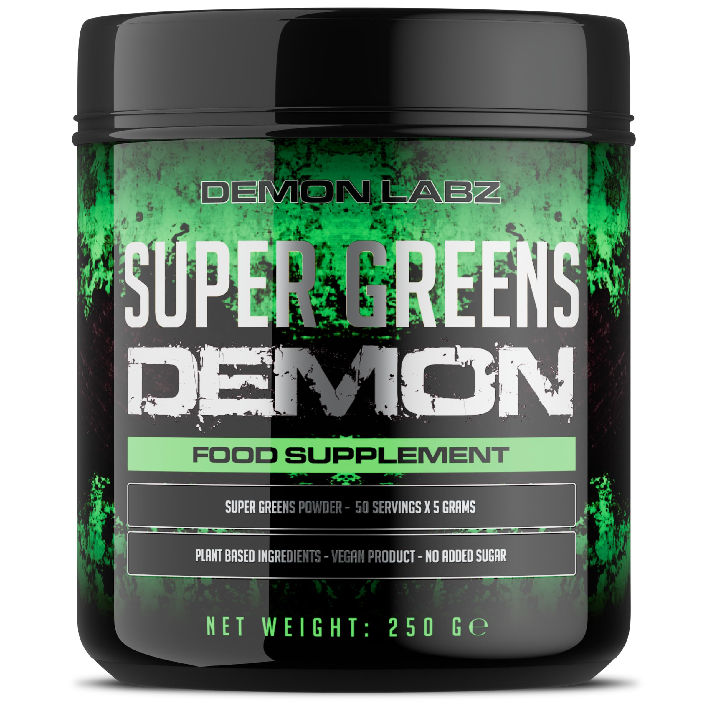 Super Greens Demon – Packed Full of Vegetables and Superfoods, Vegan & Vegetarian Friendly, Superfood Powder with No Artificial Ingredients or Bulking Agents (250g, 50 Servings)ClimatePartner certified