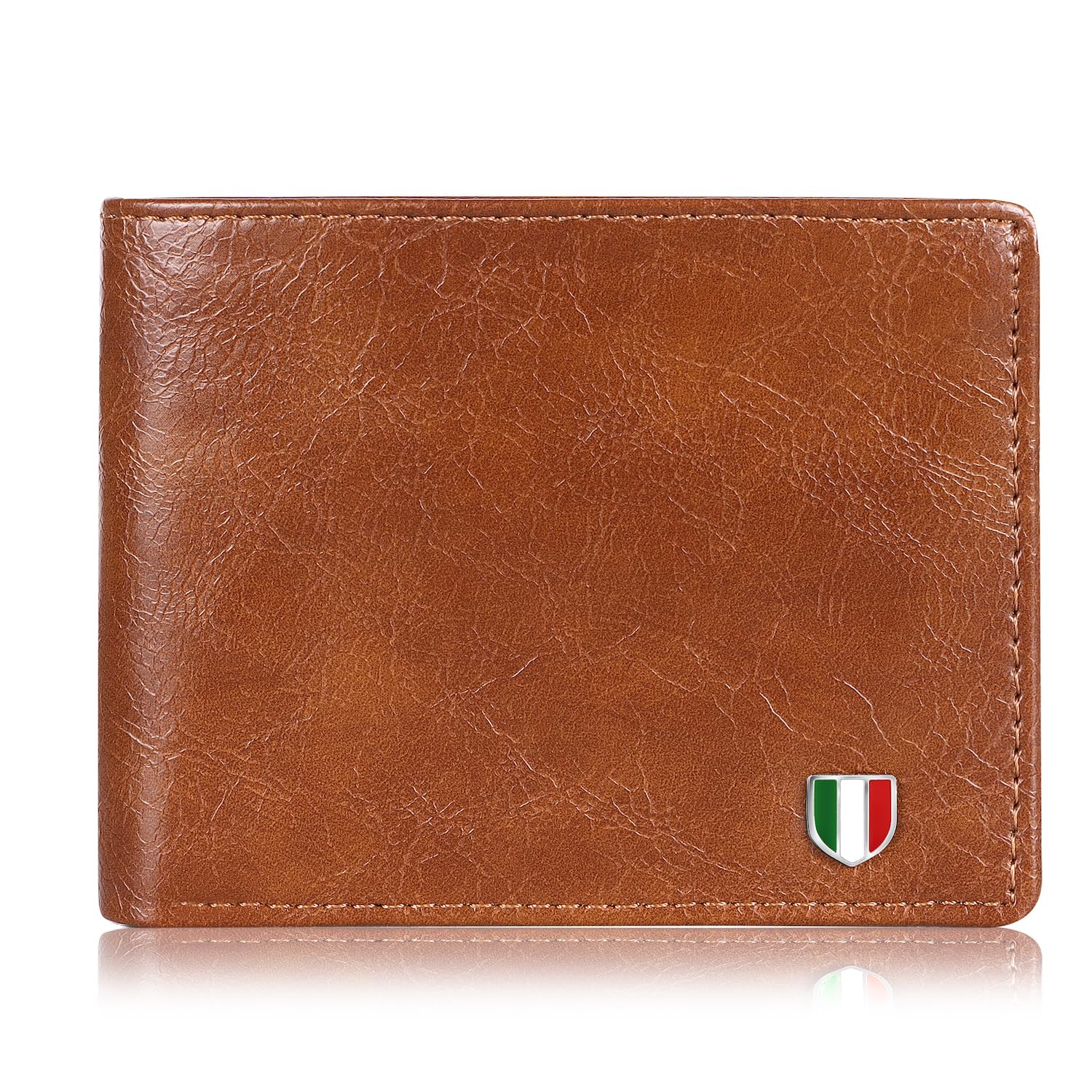 Faux Leather Brown Wallet for Men | GVN-BRWFALTHR-image-48