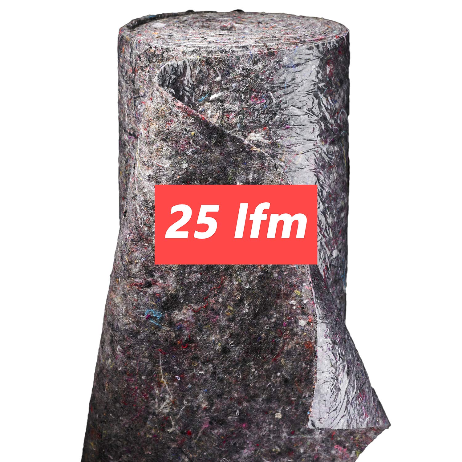 Malervlies Tapete 25m × 1m, Abdeckvlies mit wasserdichter Antirutschbeschichtung, Oberflächenschutz für Maler, 2 Rollen