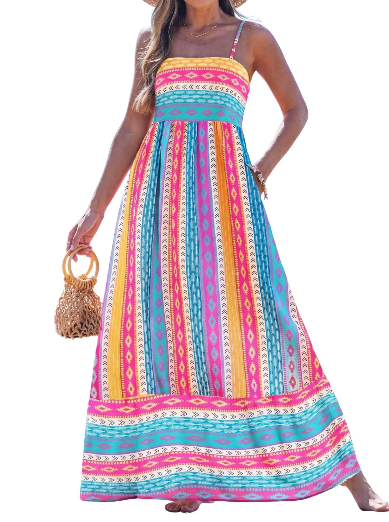 popvil Women Summer Maxi Dress