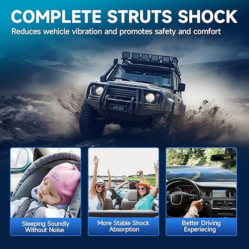 Miniatura 8 de 171371L 171371R Par delantero completo amortiguador de amortiguador para Toyota Tacoma 2005-2015, para Toyota 4Runner 2003-2021, para Toyota FJ