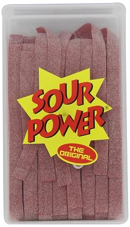 Sour Power Belts, Watermelon 150-Count Belts, 42.3-Ounce Tub, 150 Count Pack of 1