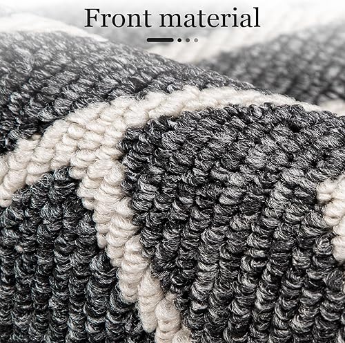 Miniatura 69 de hicorfe Juego de alfombras y tapetes de cocina, alfombra antideslizante de polipropileno súper absorbente, tapete suave y cómodo, lavable para Negro