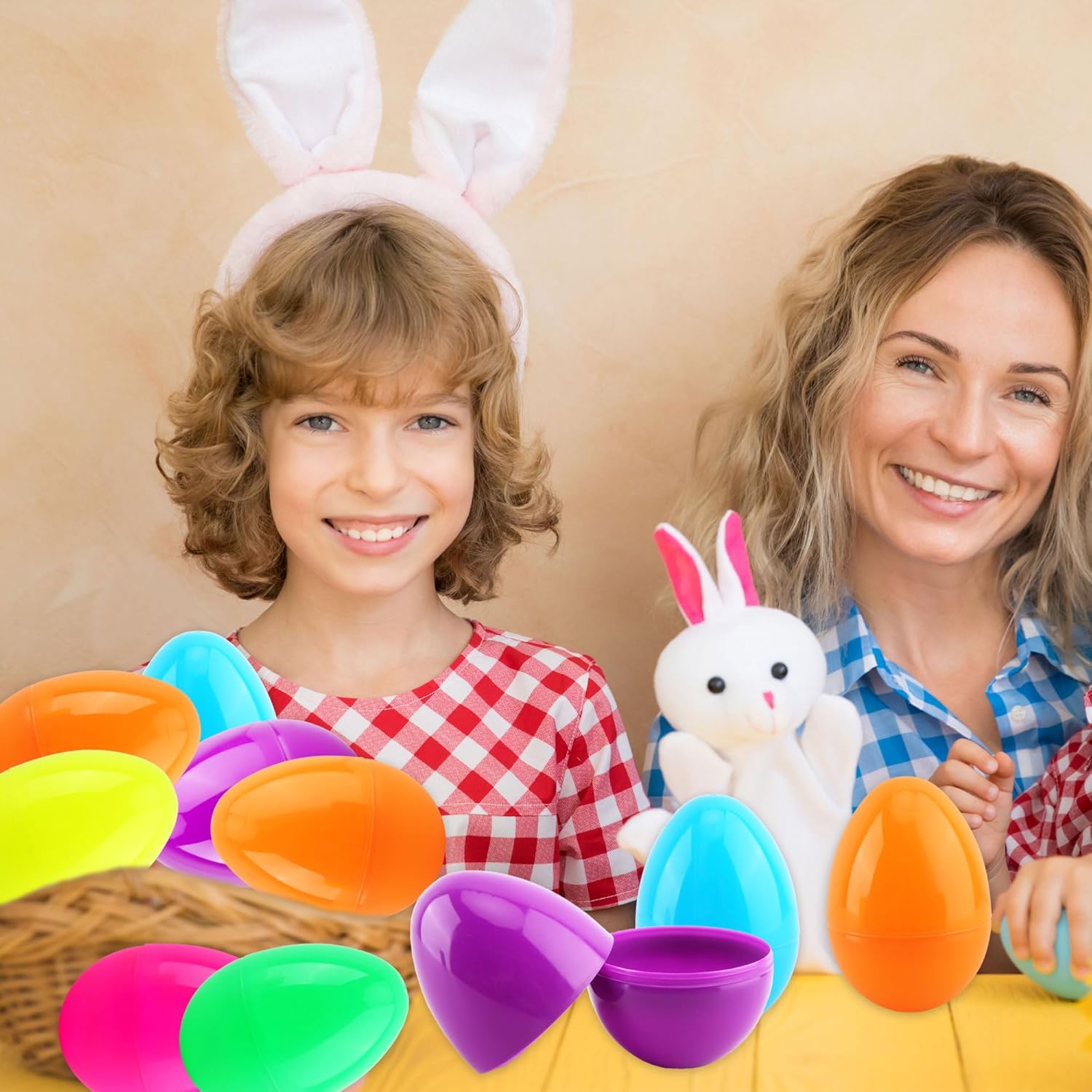 30 Pieces 5 inch Easter Eggs Large Colorful Plastic Fillable Easter Eggs for Egg Hunt Game Easter Party Favors Supplies Decoration, 6 Colors - Image 4