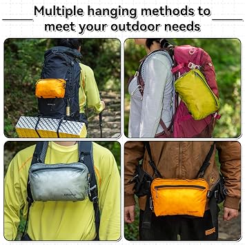 HIKEMAN Strap Pack Pouches for Backpack,Versatile, multiscenario(Gray)