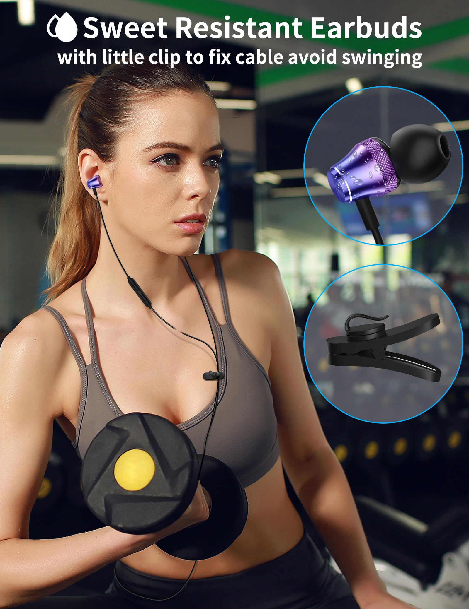 Cuffie USB C con cavo auricolare per iPhone 16 15 Pro Max Samsung S24 S23 A53 A54 Galaxy Tab Z Pixel 9 8 7 cancellazione del rumore HiFi Stereo con cavo in-ear auricolare tipo C per iPad 10 Air 5 4