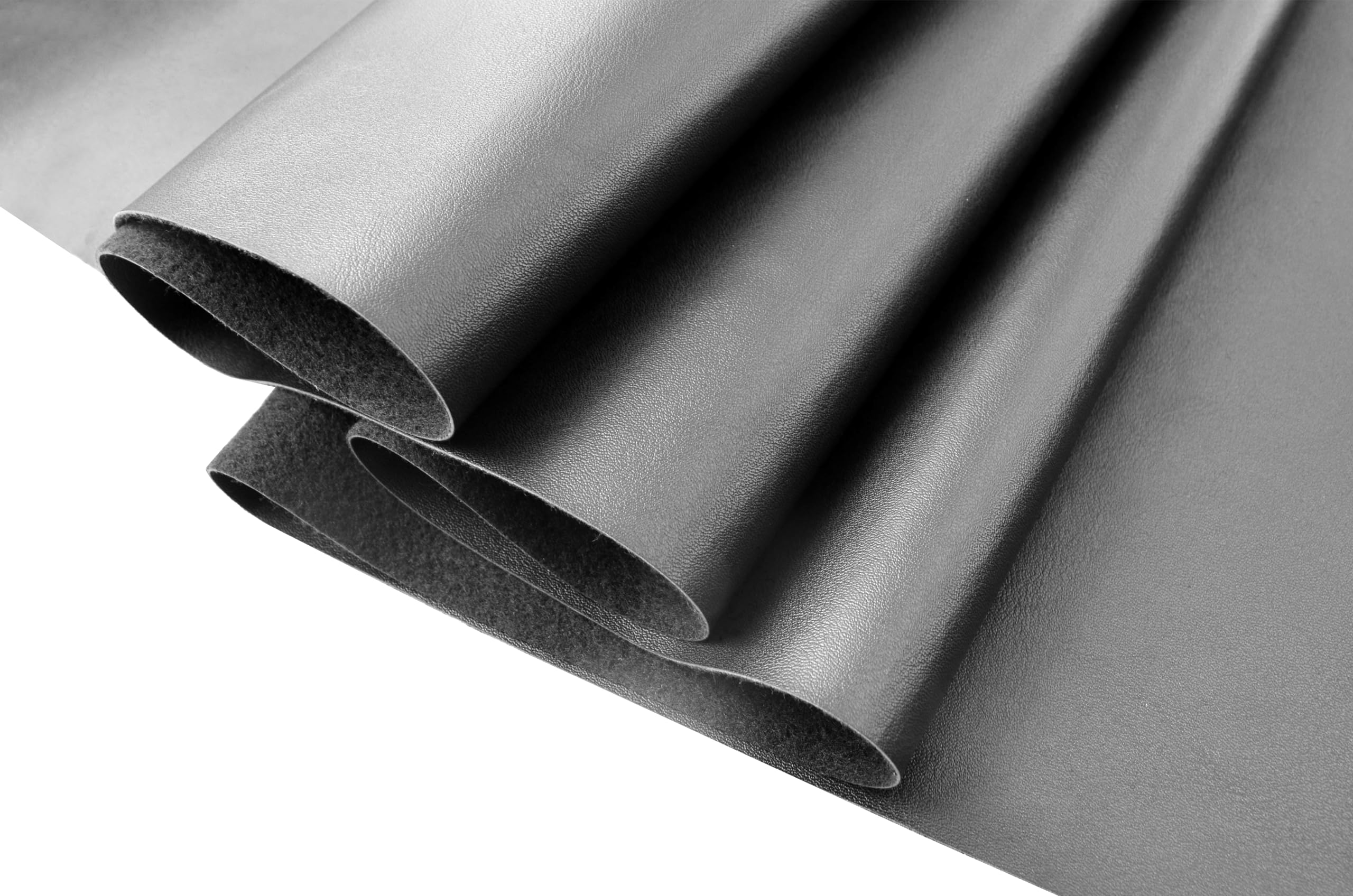 Tela de piel sintética negra de becerro de 1 yarda, 54 x 36 pulgadas, tela de cuero sintético suave por yarda, vinilo negro para tapicería para sofá, bolsas, sillas, asientos de coche, manualidades