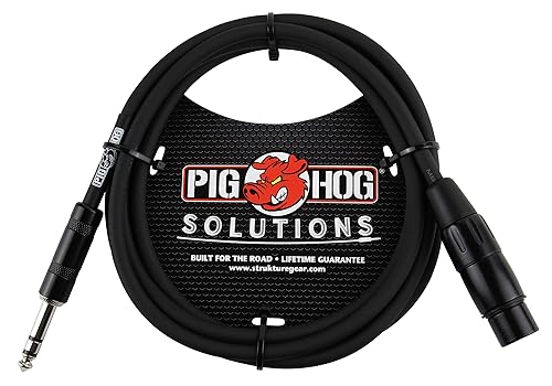 Pig Hog PX-TMXF6 14" TRS a XLR Cable adaptador, 6 pies