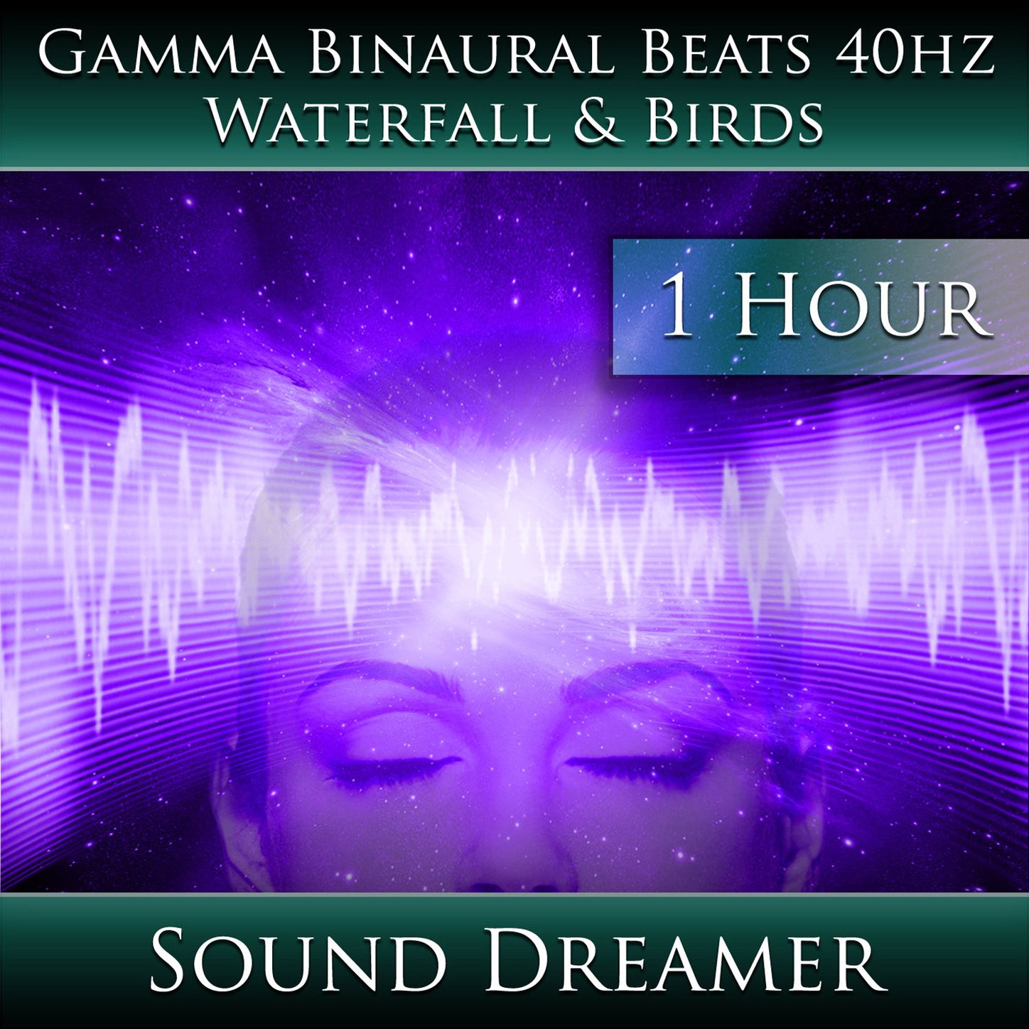 Gamma Binaural Beats 40hz - Waterfall and Birds - 1 Hour