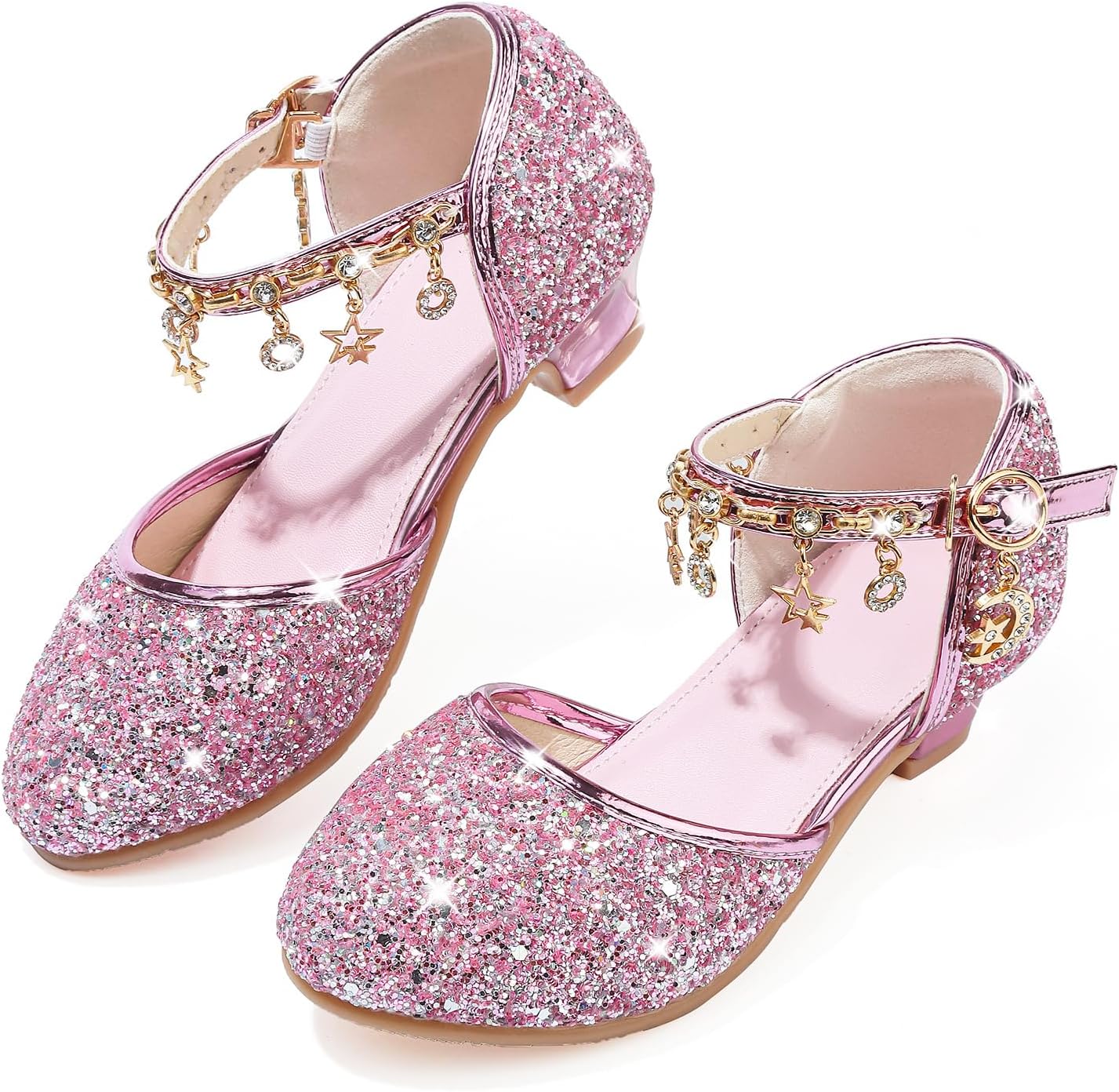 Buty księżniczka dziewczyna cekiny przebranie na wysokim obcasie Cosplay ślub Boże Narodzenie rocznica ceremonia przyjęcie tancerki baletki sandały kryształ bling