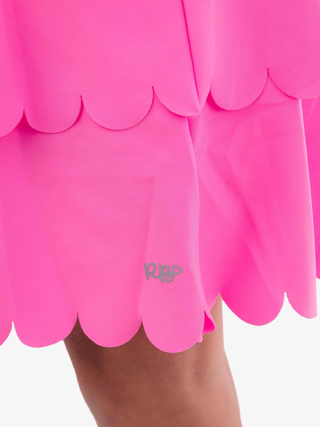RuffleButts Girls UPF50+ Athletic Active Tiered Flare Skort
