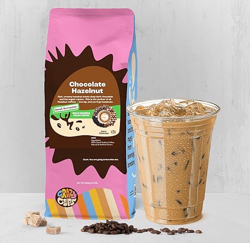 Miniatura 4 de Crazy Cups Café molido descafeinado saborizado, café molido con sabor a avellana, café descafeinado para preparar café descafeinado molido caliente