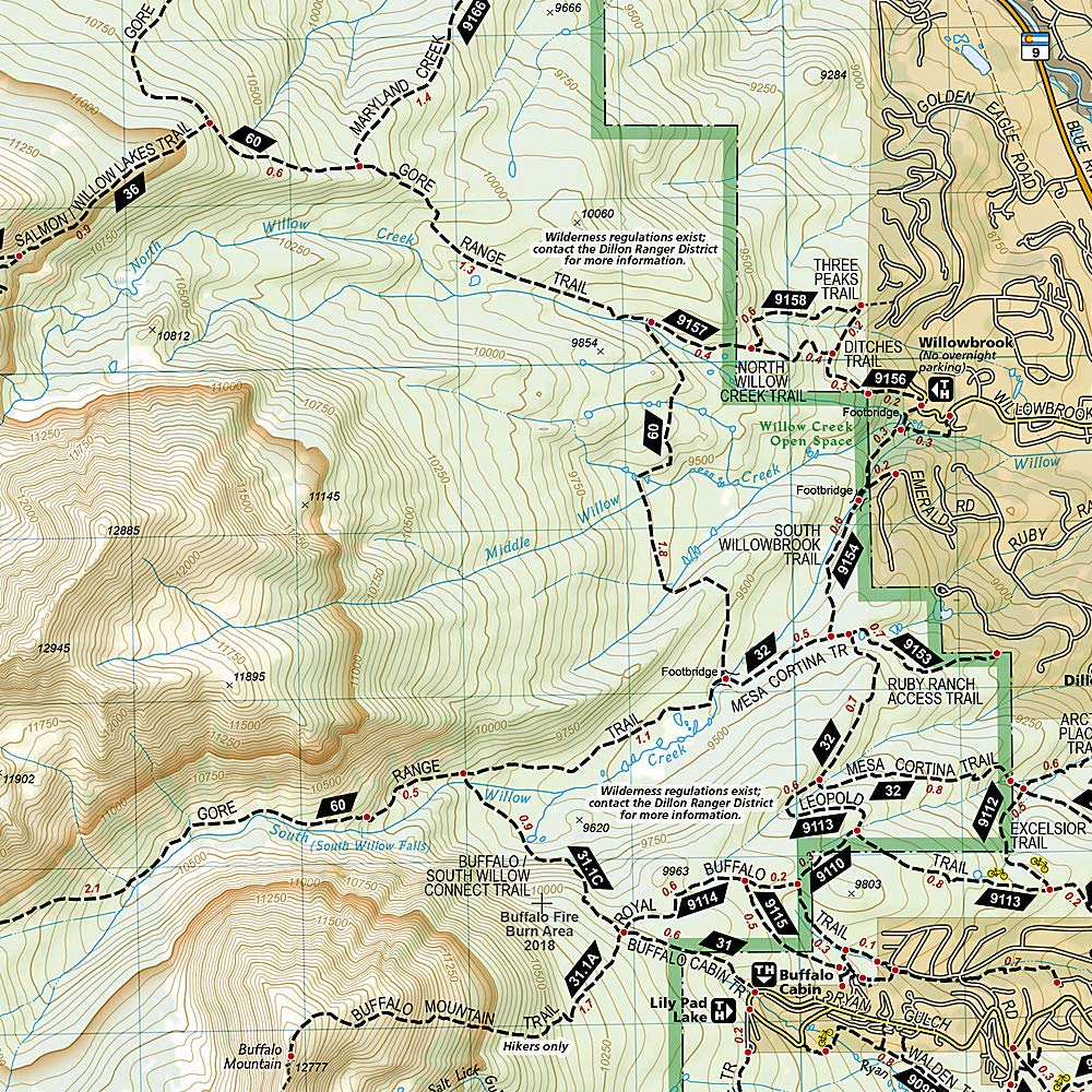 Vail, Frisco, Dillon Map (National Geographic Trails Illustrated Map, 108) | Books