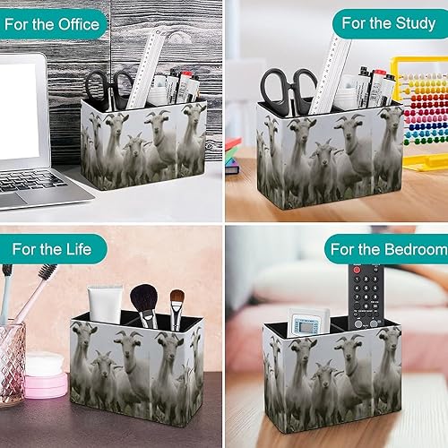 Miniatura 4 de XKAWPC Caja de almacenamiento decorativa para accesorios de escritorio con diseño de cabra