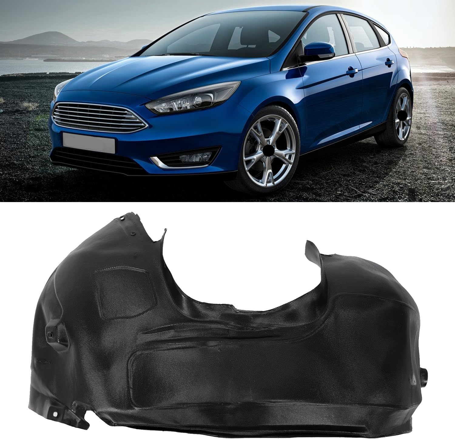 WANGRENL Front Left Inner Fender Liner for 2012-2018 Ford Focus