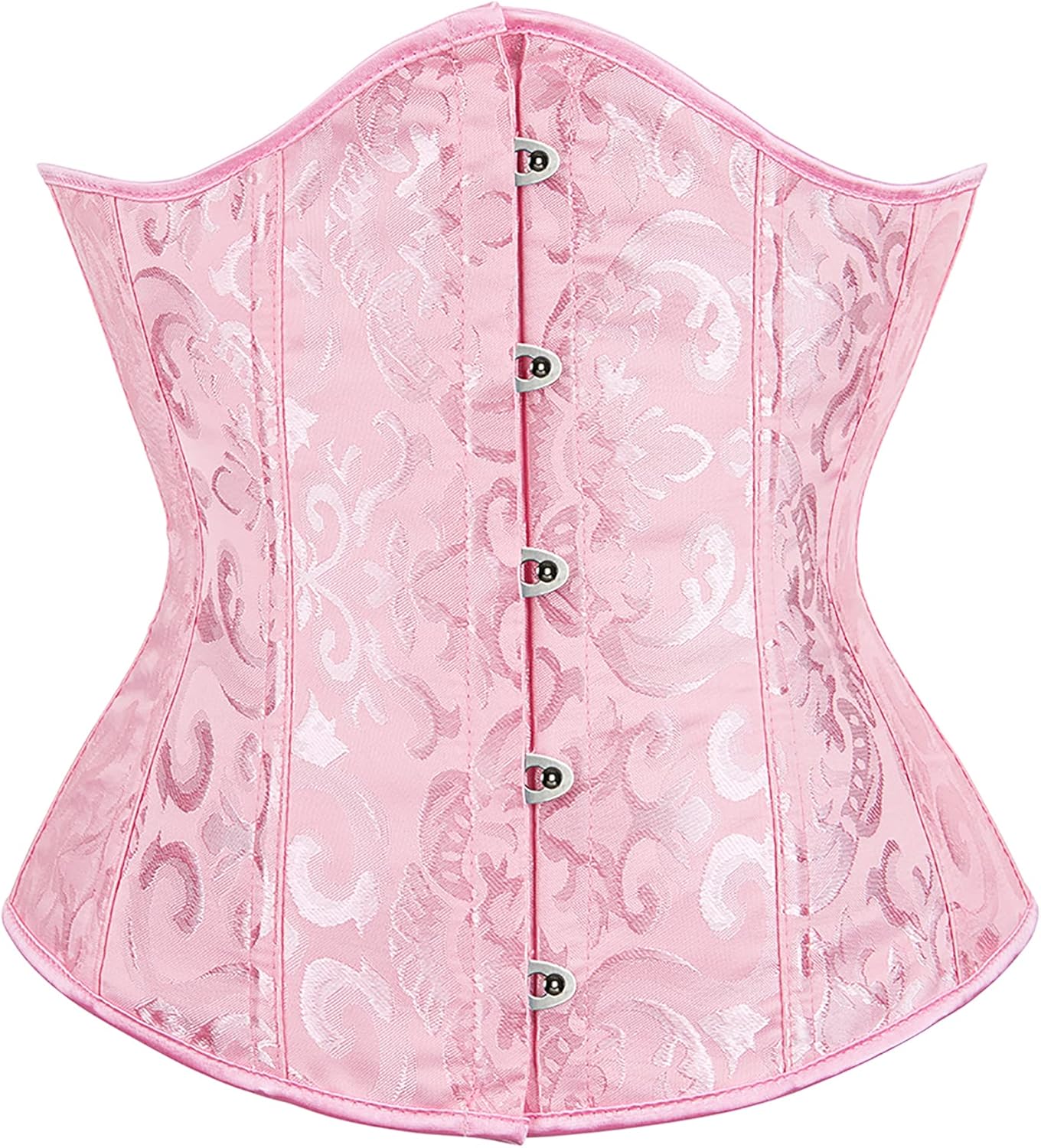 Alivila.Y Fashion Corset Womens Brocade Underbust Boned Corsets Bustier Waist Trainer