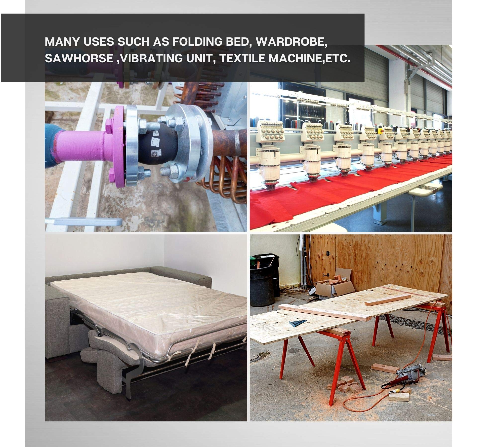 DOJA INDUSTRIAL | Dadi Autobloccanti | Filettatura M10 | 25 Pezzi | Acciaio Zincato | Dadi di Sicurezza Esagonali con Barre Filettate | Ampio Uso: Ferramenta, Idraulica, Ferramenta, Domestico