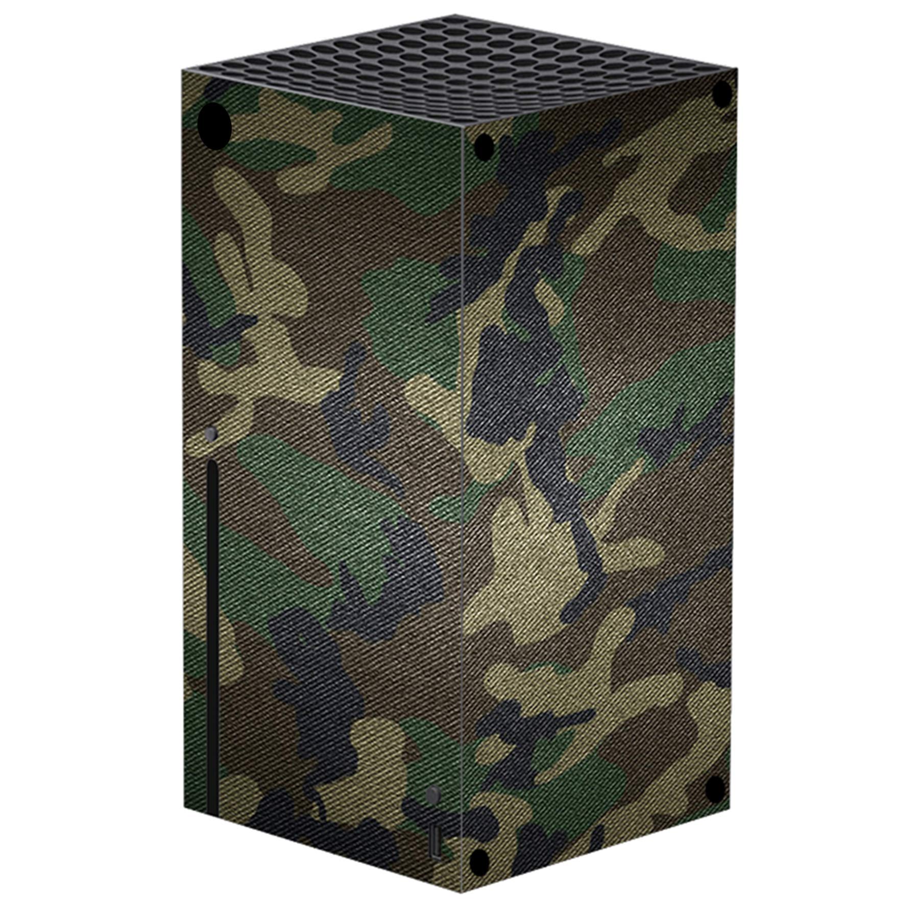 PlayVital Adesivo Skin per Xbox Series X Console&Controller Sticker Decal Cover Vinile per Xbox Series X-Verde Militare Mimetico