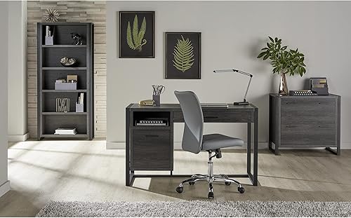 Miniatura 4 de Realspace DeJori - Archivador lateral de 20" D con 2 cajones, color carbón