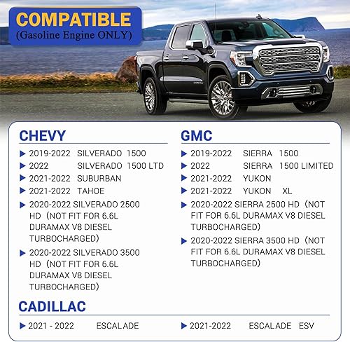 Miniatura 3 de PA99506 Filtro de aire de motor para Chevy Silverado 1500 Silverado 2500 HD Silverado 3500 HD Tahoe Suburban TahoeGMC Sierra 1500 YukonCadillac