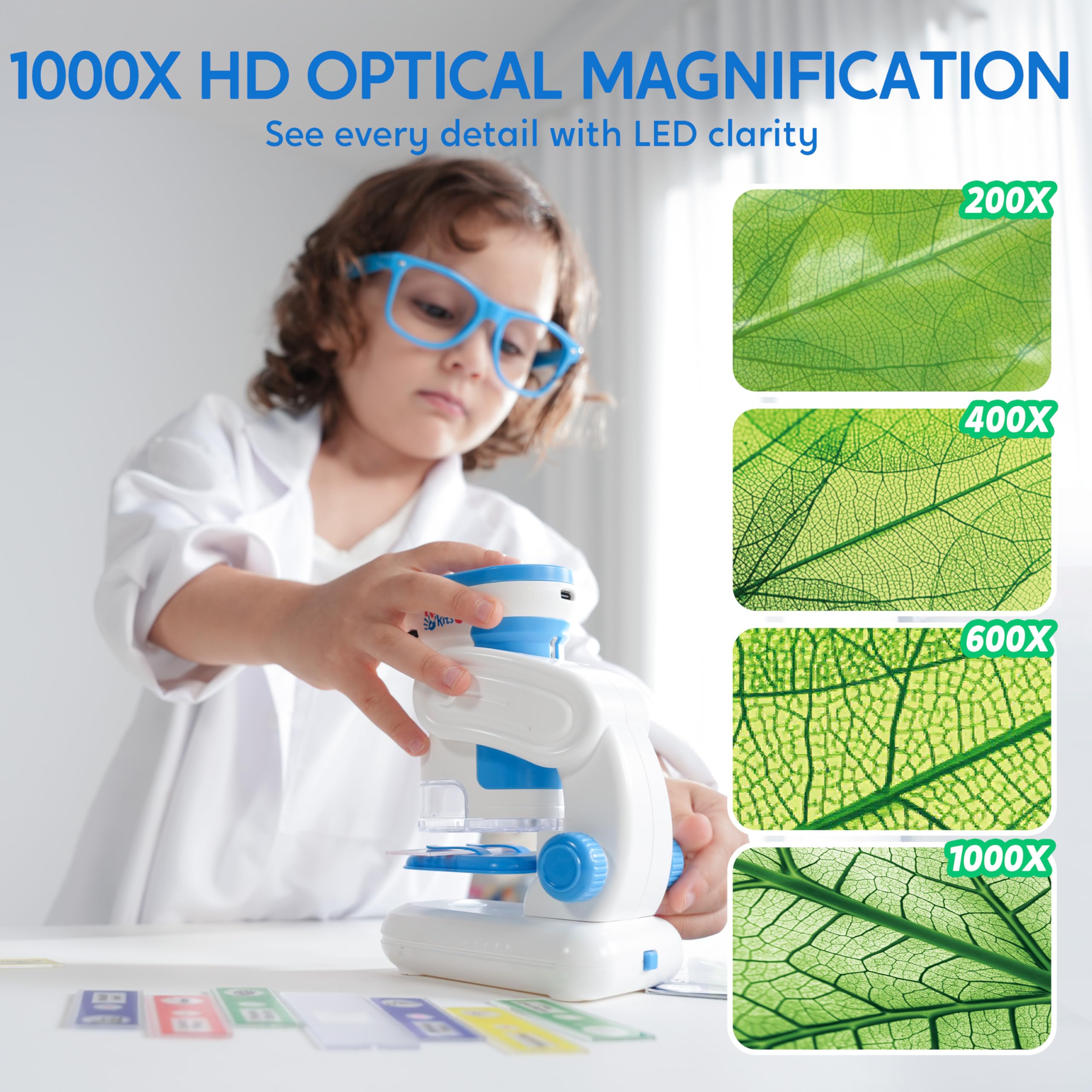 Amazon.com: JOVA Klever Kits 2 in 1 Handheld Microscope for Kids
