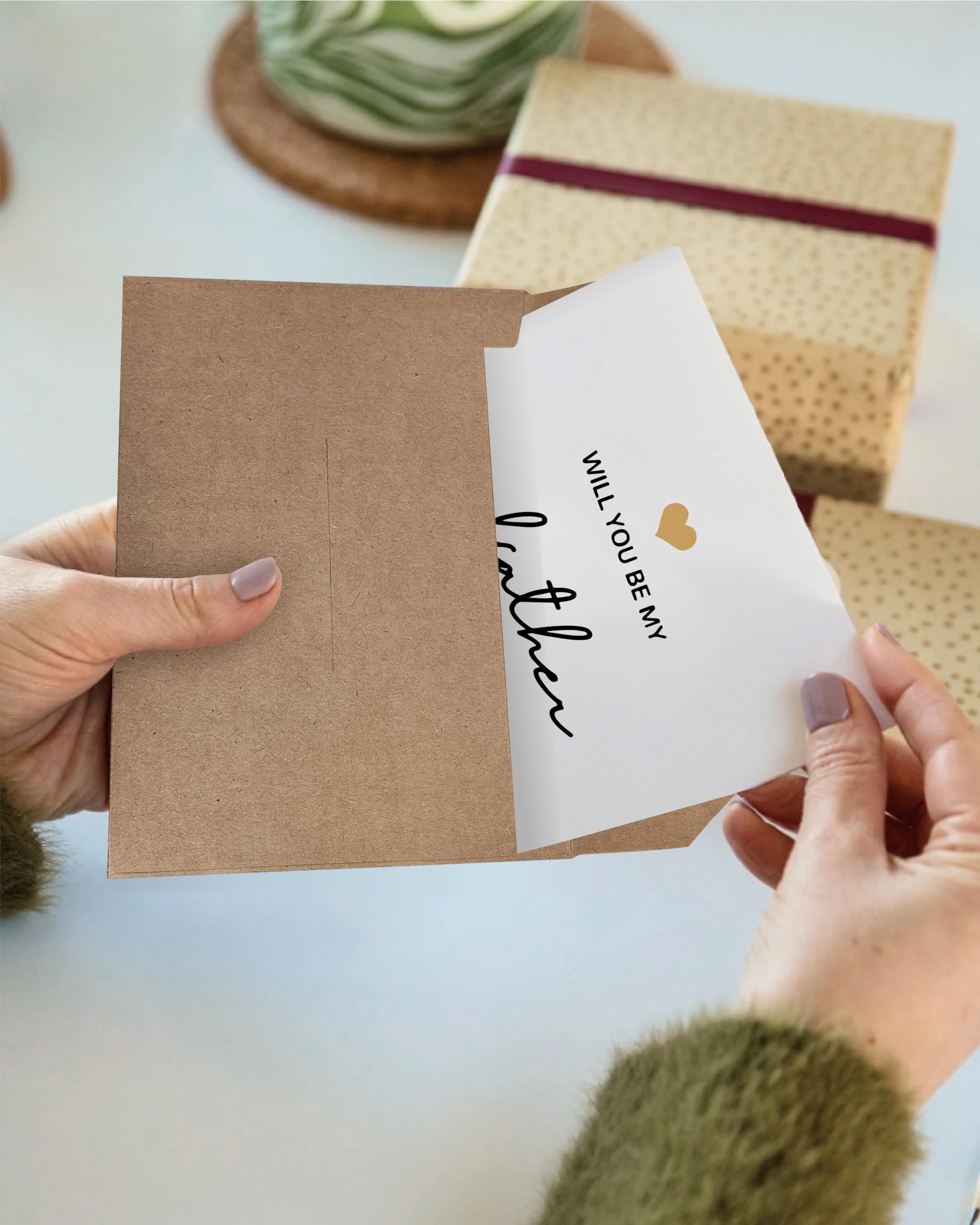 Will You Be My Godparents, God Parent's Proposal Cards Gifts with Envelope, Cute Gifts for Godparents On Wedding Day. （Godfather/Godmother B）
