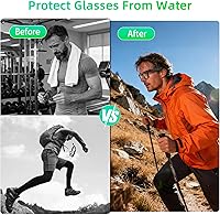 Vista 4 de Funda de silicona impermeable y correa ajustable para lentes compatibles con Ray-Ban Meta Wayfarer/Skyler/Headliner, accesorios para mejorar