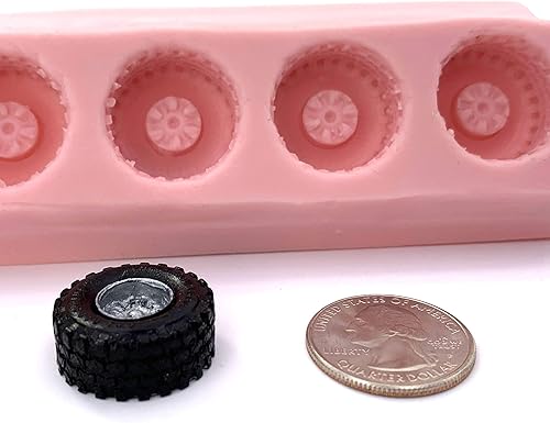 Miniatura 8 de El molde de silicona para ruedas de neumáticos pequeños crea caramelos de chocolate o neumáticos de resina y arcilla